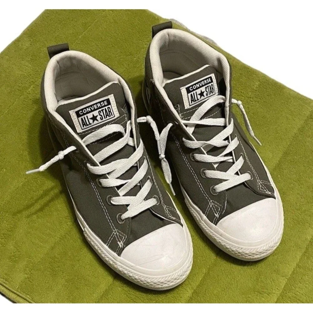 LIFES TOO SHORT Renew Converse All Star Mid Chuck Taylor Mens 6 Womens 8 Juniors